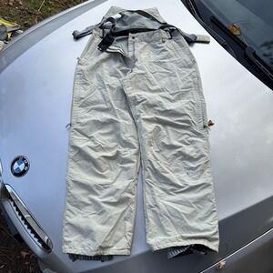 Black Dot Women's Snow Ski Pants Insulated With Detatchable Suspenders Large